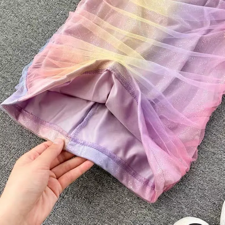 Holographic Tulle Dress