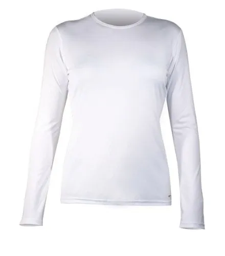 Hot Chillys Wopeach Skins Solid Crew Womens White X-Small