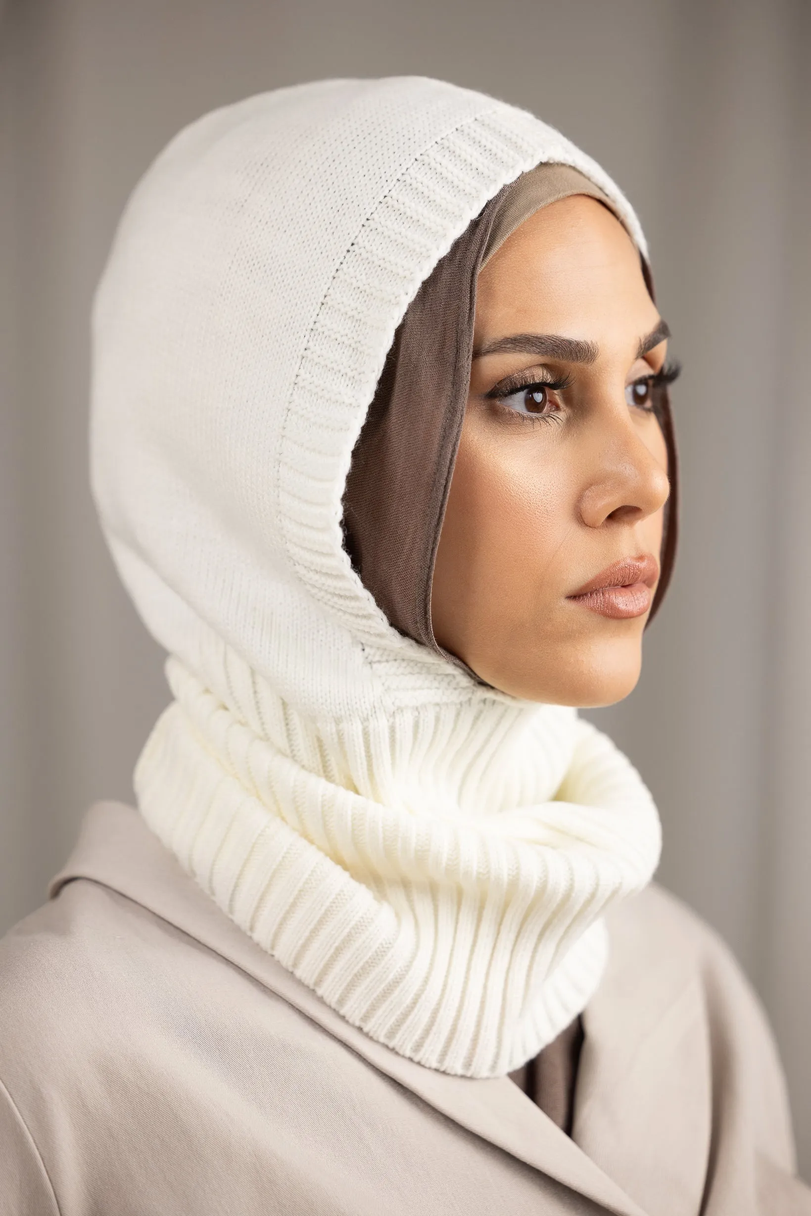 Knit Collar Balaclava