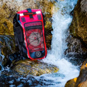 KODIAK Red & Black 40-Liter TPU Extreme Weather Waterproof Backpack