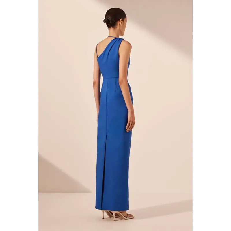 Lani Asymmetrical Gathered Maxi Dress