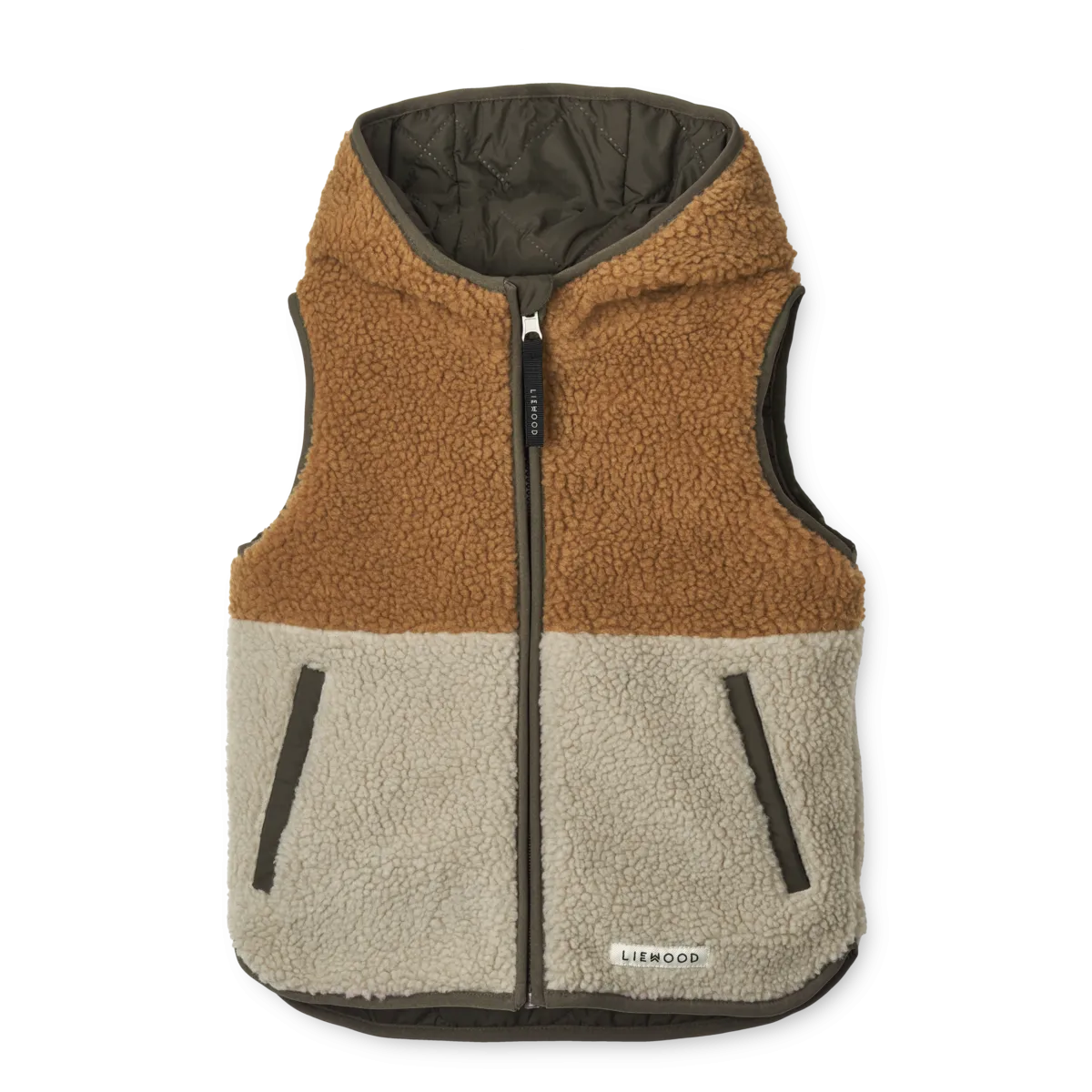 Liewood Diana Reversible Vest | Army Brown Mix