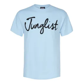 Light Blue Junglist T-Shirt with black print