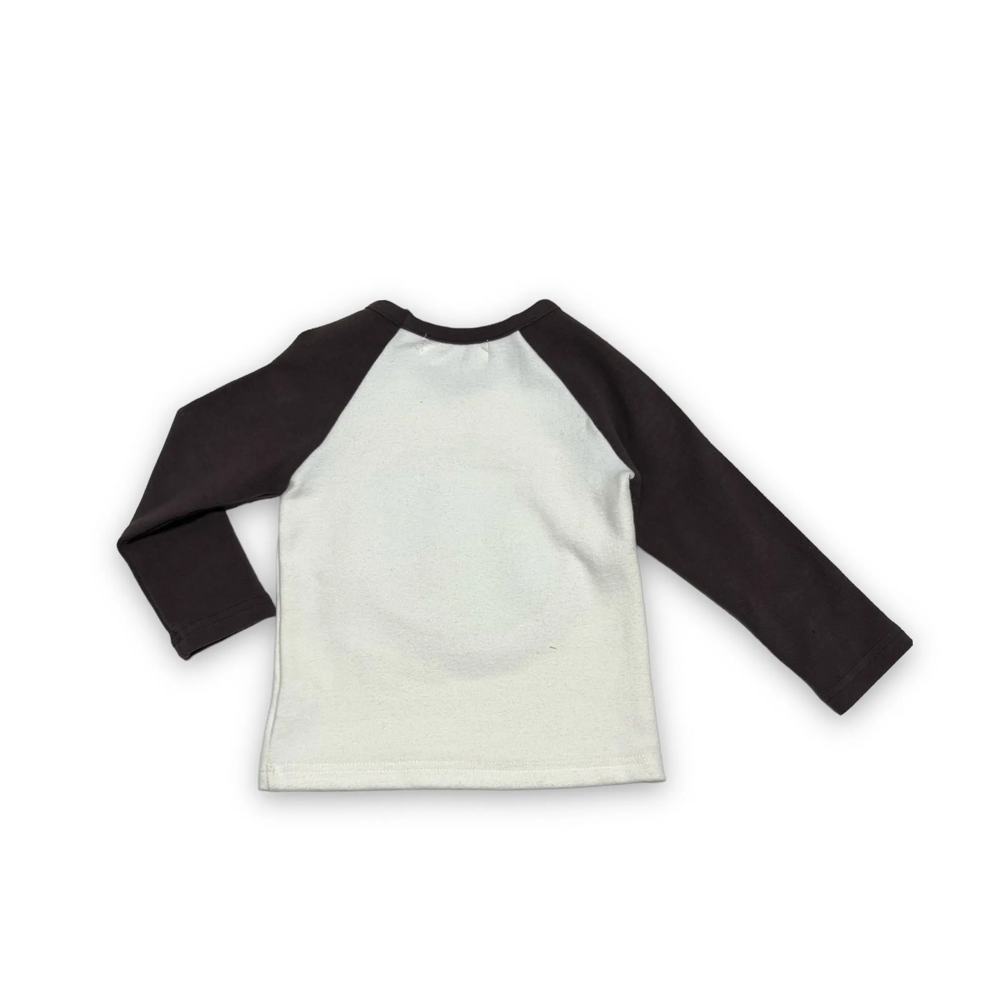 L/S Penguin Face Baseball Tee