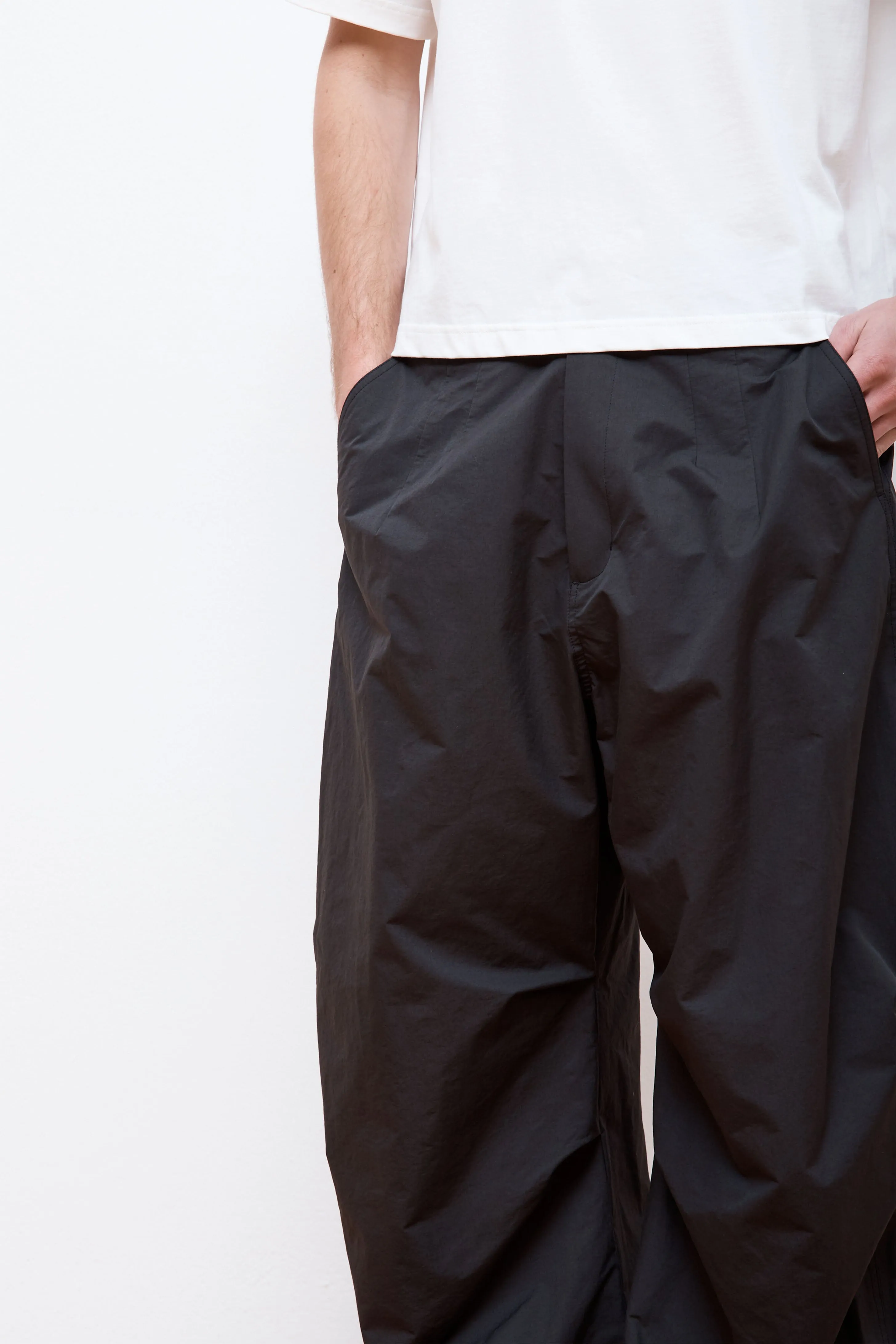 Mens Cotton Nylon Fatigue Pants Black