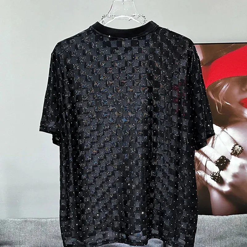 Midnight Matrix Studded T-Shirt