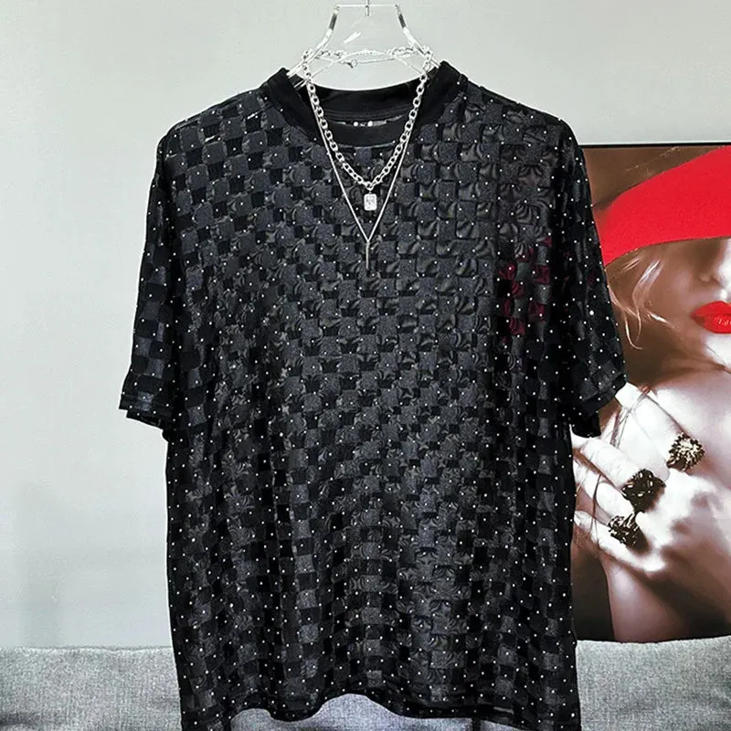 Midnight Matrix Studded T-Shirt