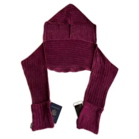 Multi-Pocket Hoodie Scarf™ | Heavenly Burgundy