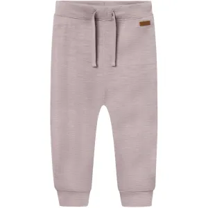 Name It Purple Dove Wesso Wool Sweatpants