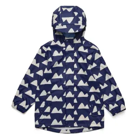 Navy Peak to Peak Recycled Waterproof Raincoat