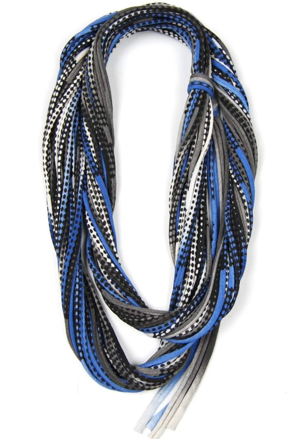 Necklush Infinity Scarf / Black & Blue / Unisex