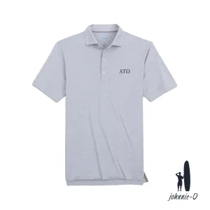 New! ATO Johnnie-O Heather Grey Polo