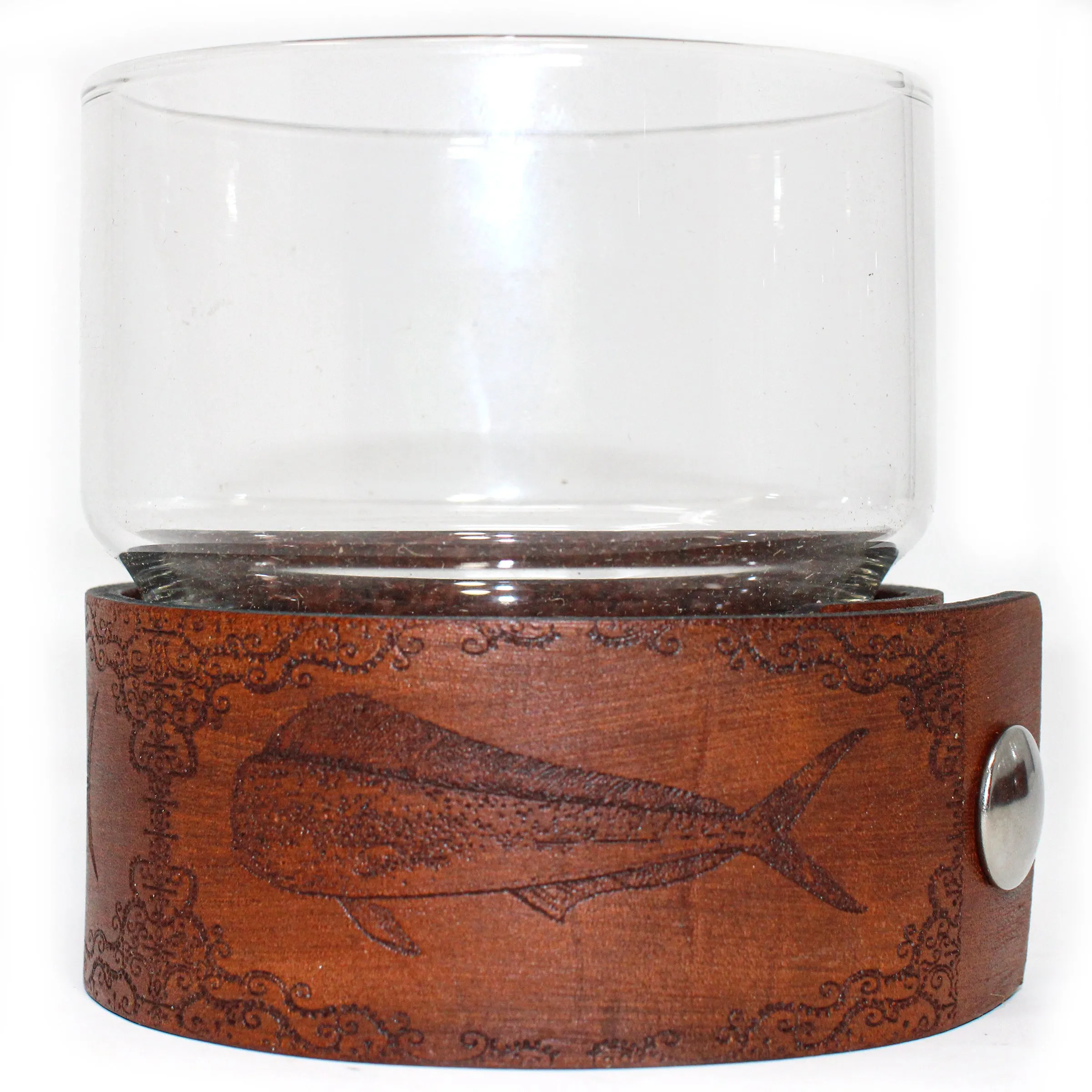 Newton Rocks Glass Leather Wrap - Fancy Pants Fish Set