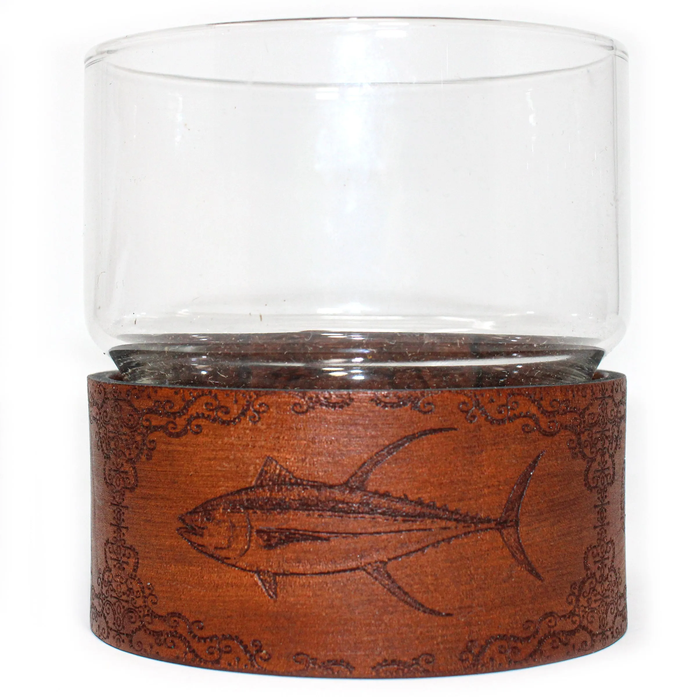 Newton Rocks Glass Leather Wrap - Fancy Pants Fish Set