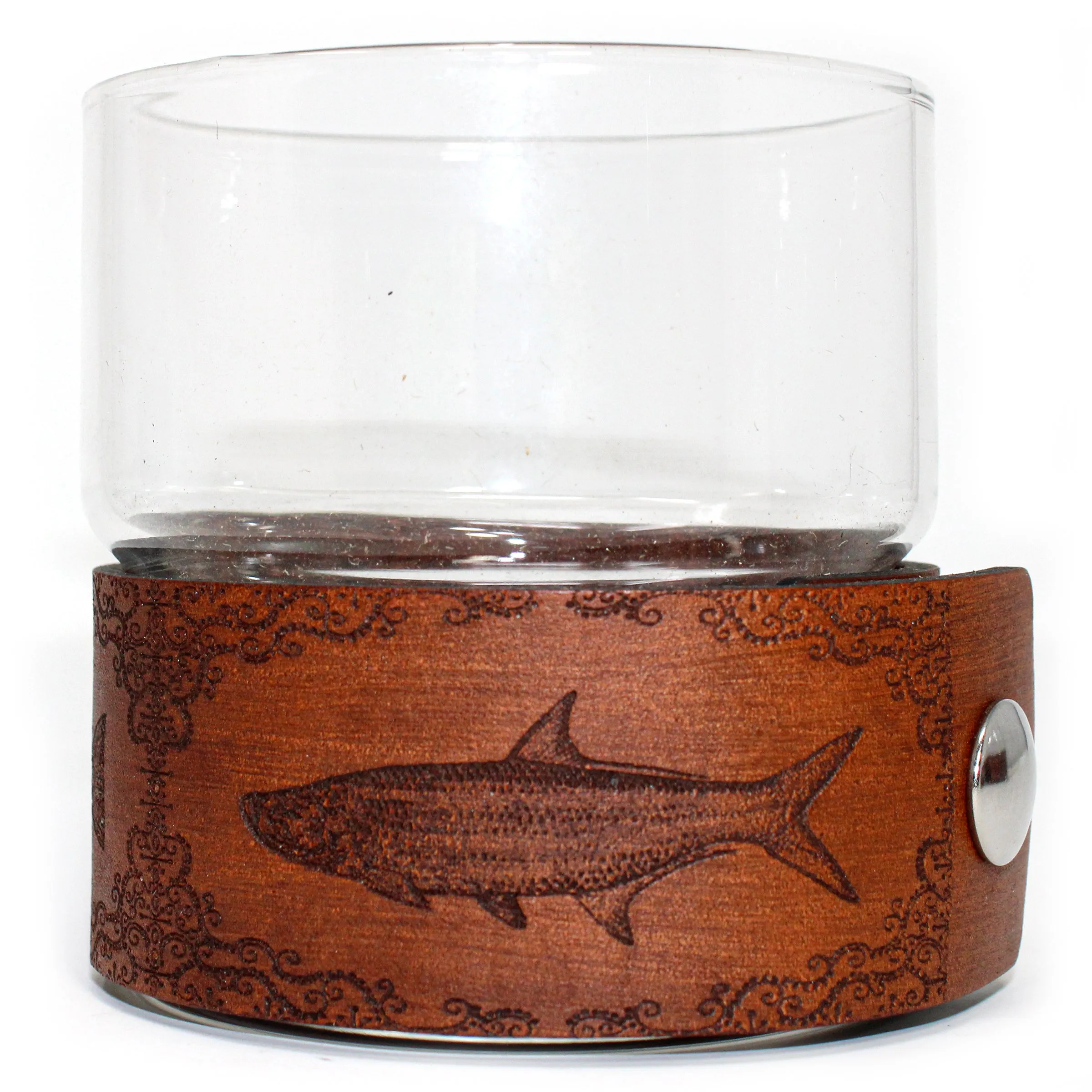 Newton Rocks Glass Leather Wrap - Fancy Pants Fish Set