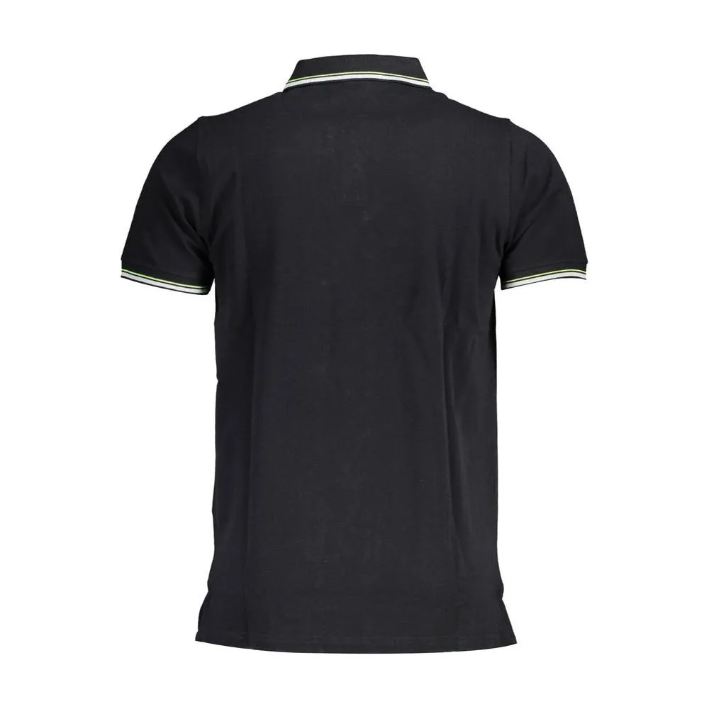 Norway 1963 Black Cotton Men Polo Shirt