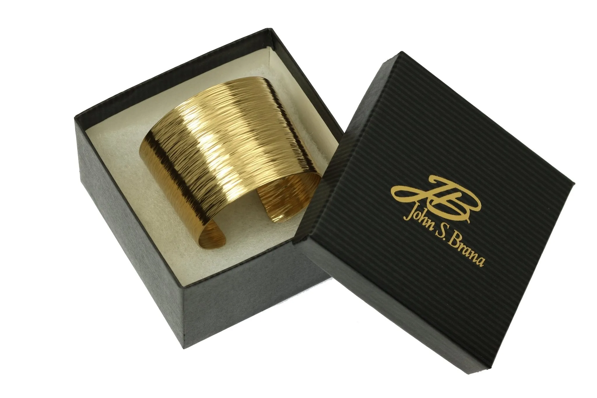 Nu Gold Brass Bark Cuff