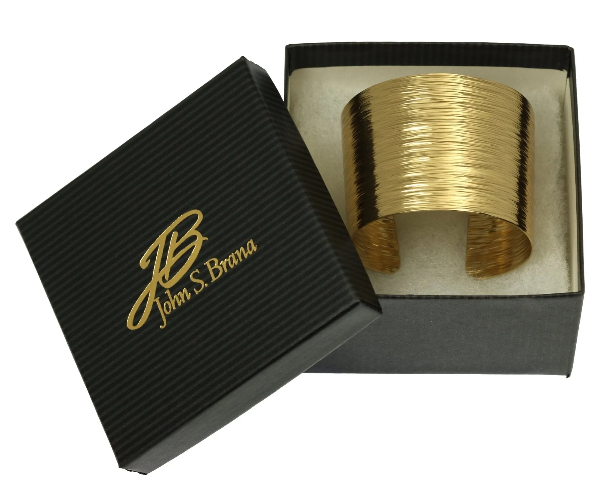 Nu Gold Brass Bark Cuff