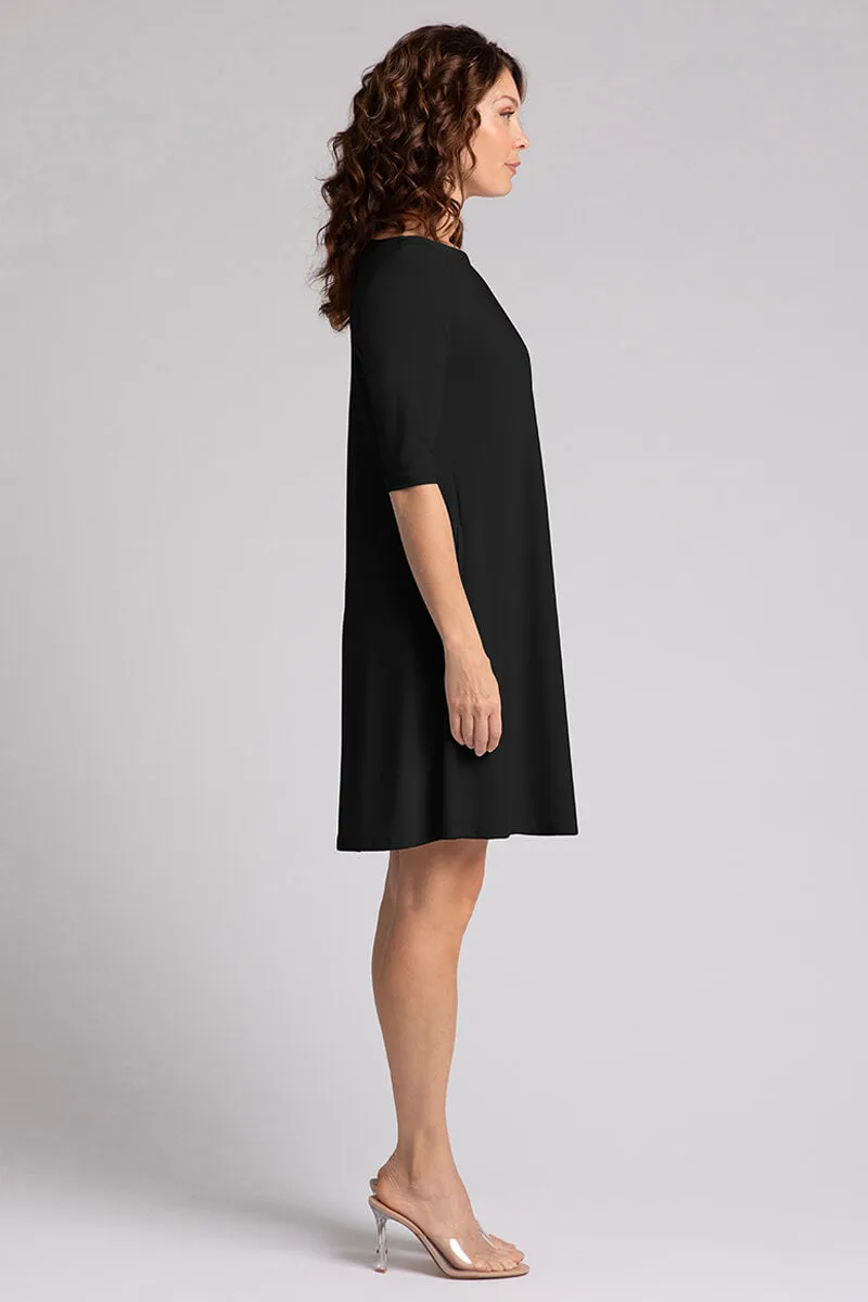 Nu Trapeze Dress | Black