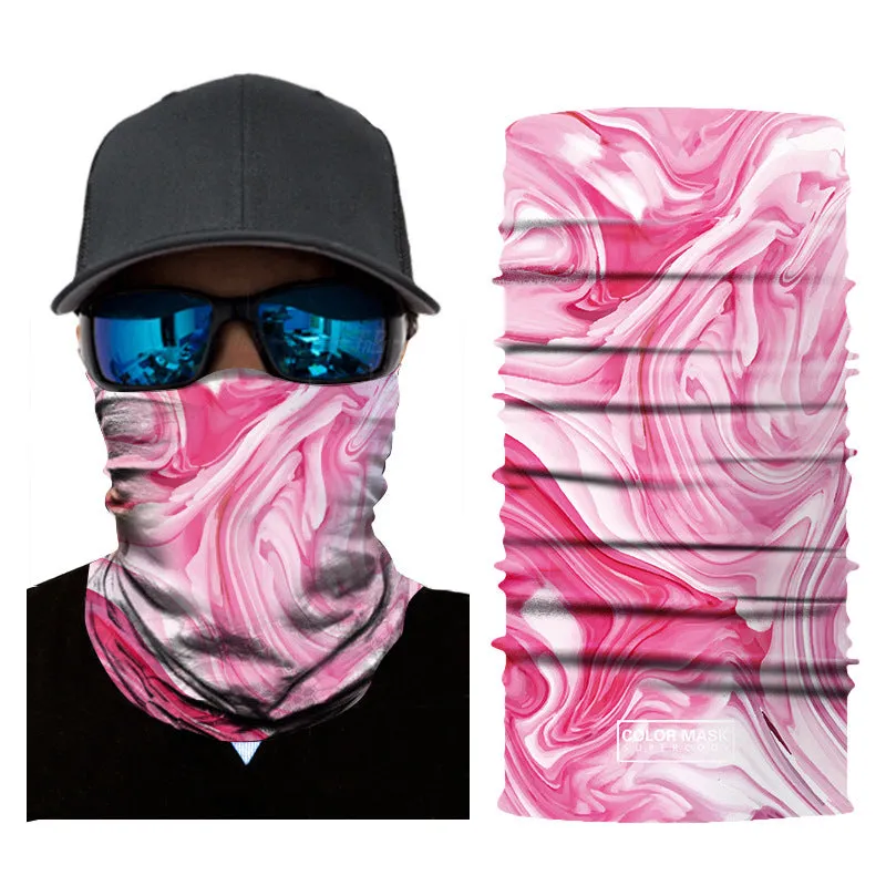 Oil Painting Style Sun Protection Cycling Mask Suitable for Men and Women