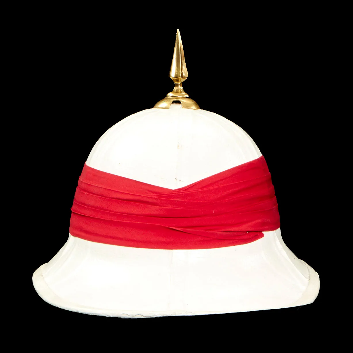 Original Royal Canadian Pith Helmet and South Yorkshire Fire Brigade Helmet - Formerly Part of the Yeoman Warder’s Club Collection, Tower of London