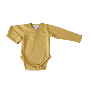 OTTO LONG SLEEVE BODYSUIT || mustard