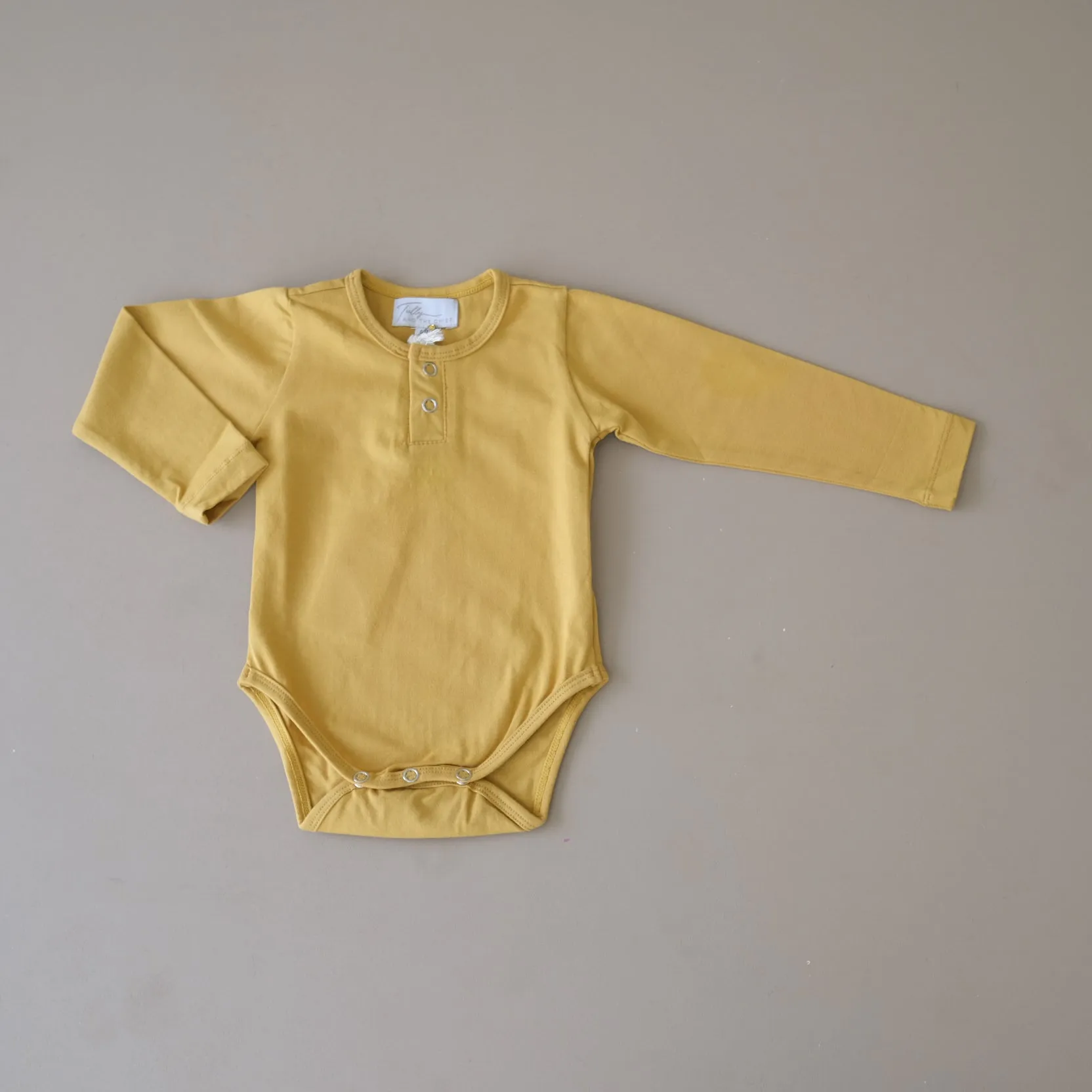 OTTO LONG SLEEVE BODYSUIT || mustard