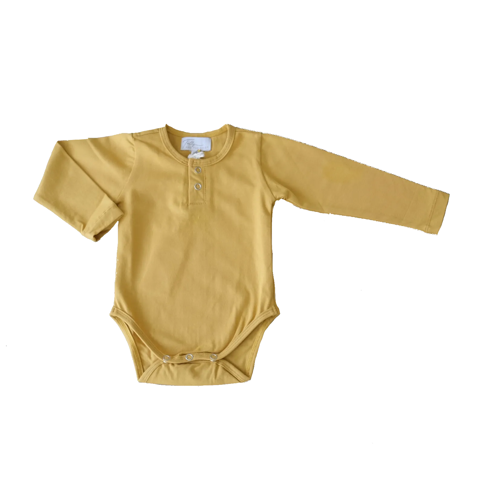 OTTO LONG SLEEVE BODYSUIT || mustard