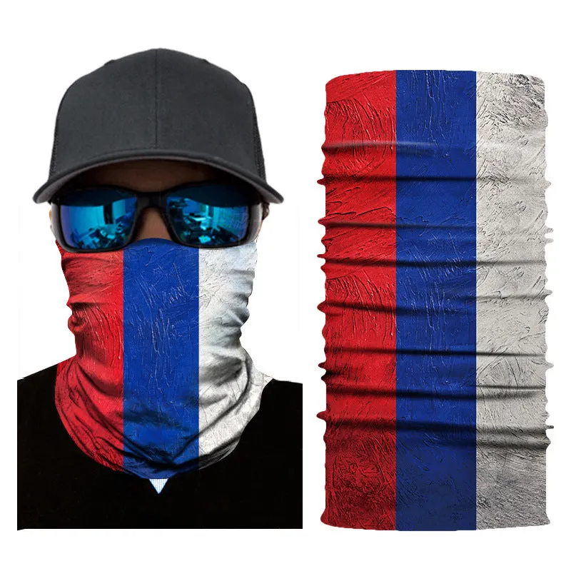 Outdoor Sports Cycling Mask Printing World Cup Flag Bandana Magic Mask