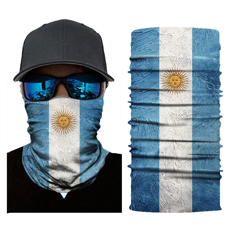 Outdoor Sports Cycling Mask Printing World Cup Flag Bandana Magic Mask