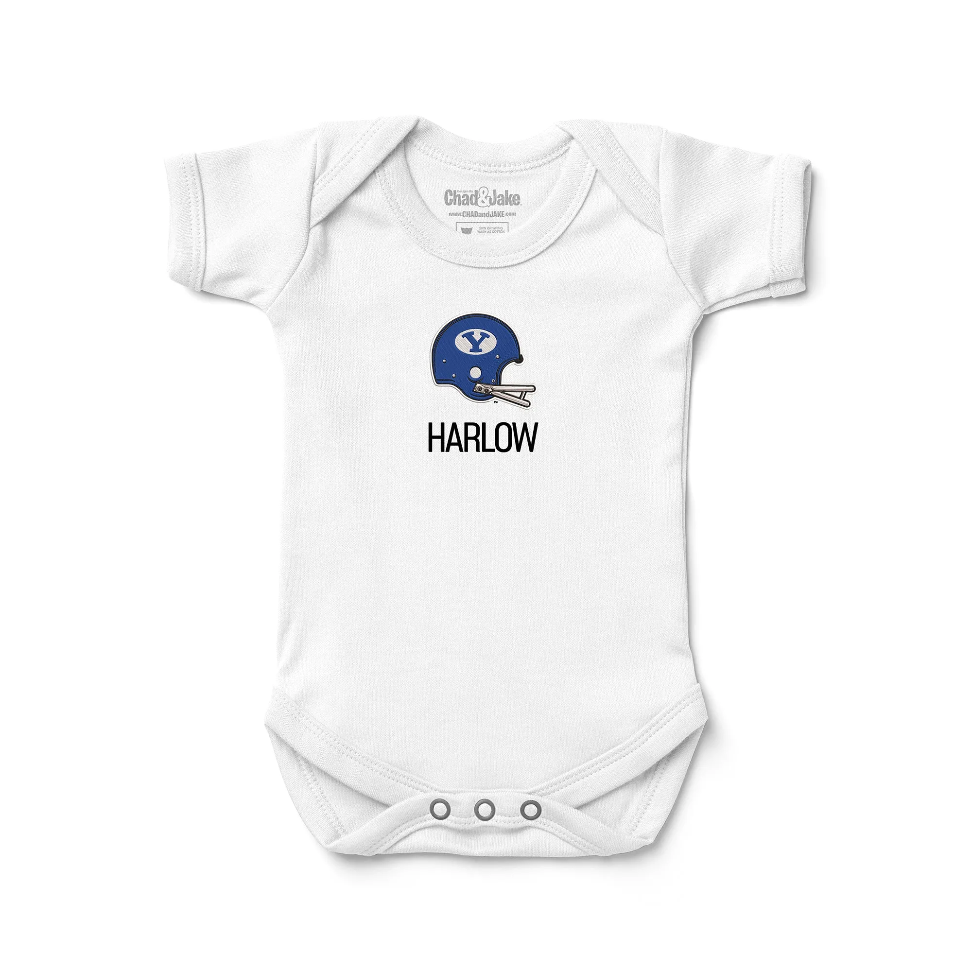 Personalized Brigham Young Cougars Helmet Bodysuit