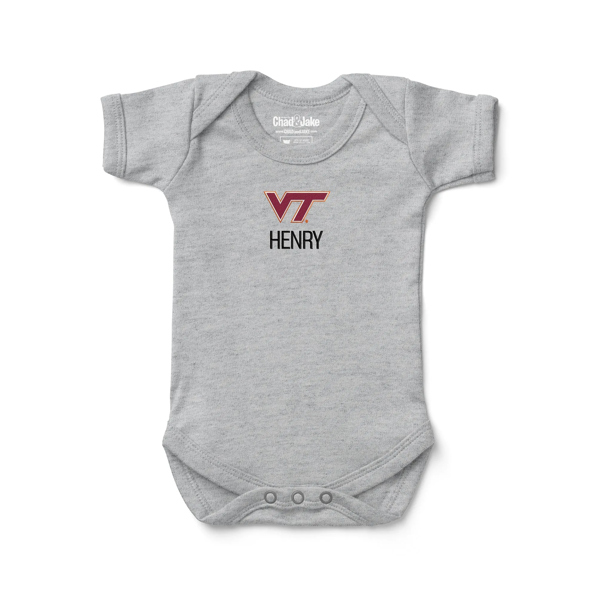 Personalized Virginia Tech Hokies Bodysuit