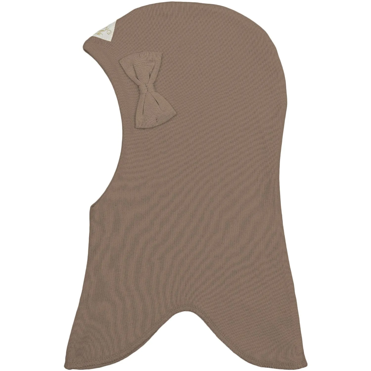 Racing Kids Brown Birch Bark Rund Balaclava Med Bow