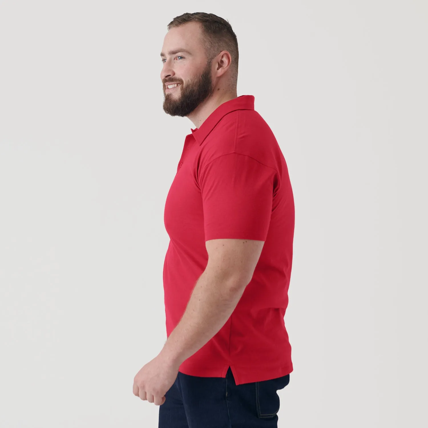 Raspberry Short Sleeve Polo