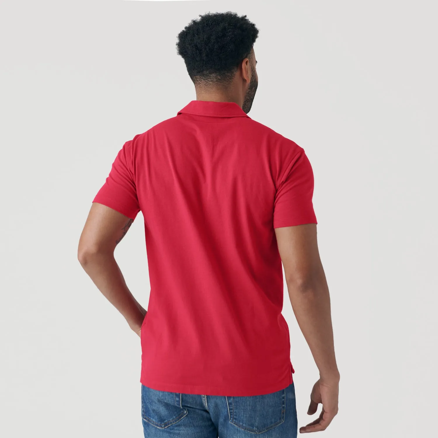 Raspberry Short Sleeve Polo