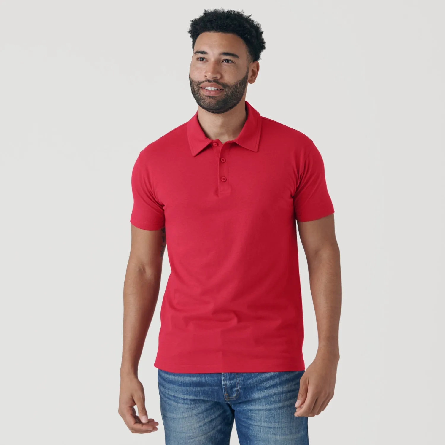 Raspberry Short Sleeve Polo