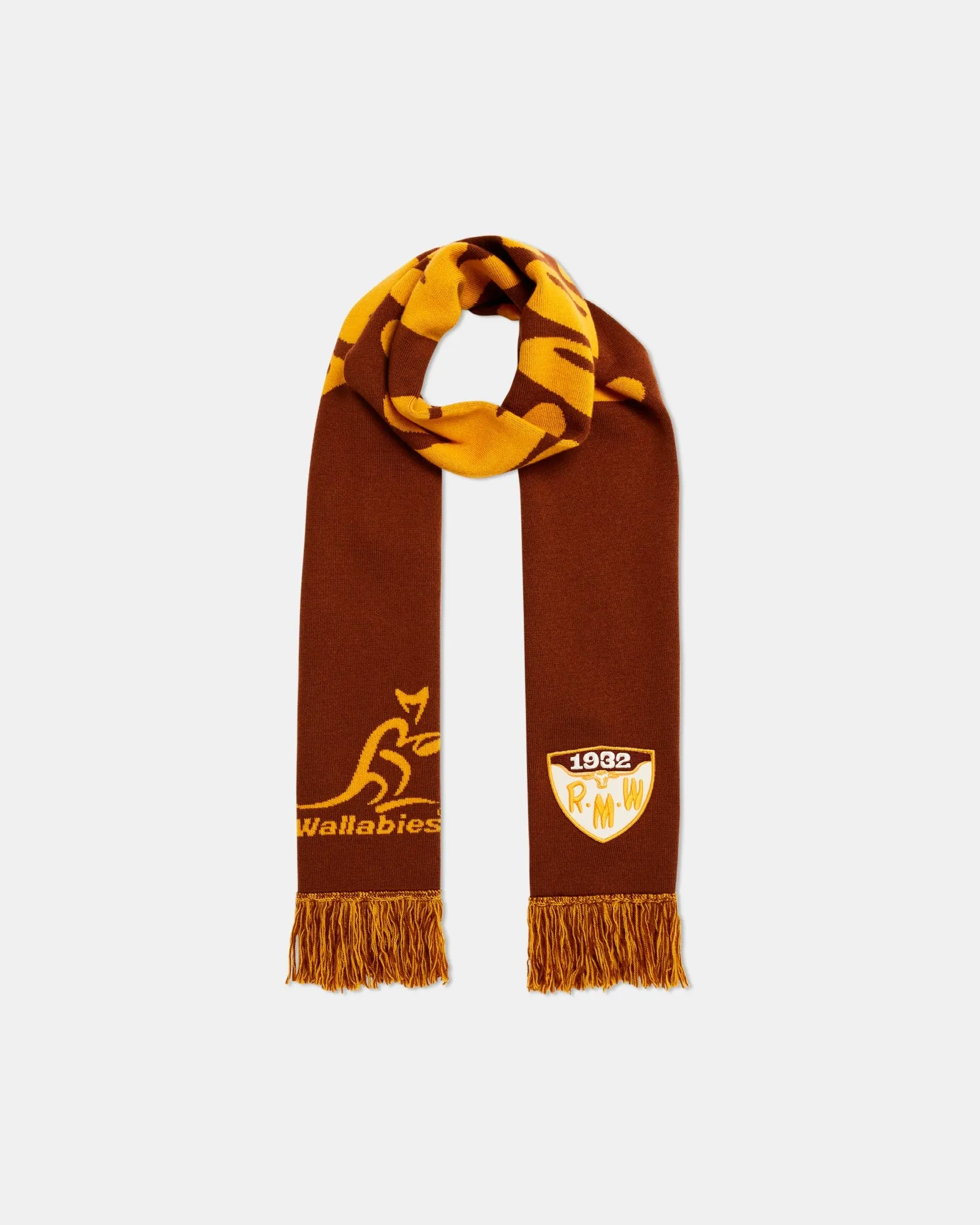 R.M.Williams - Wallabies Heritage Scarf - Brown