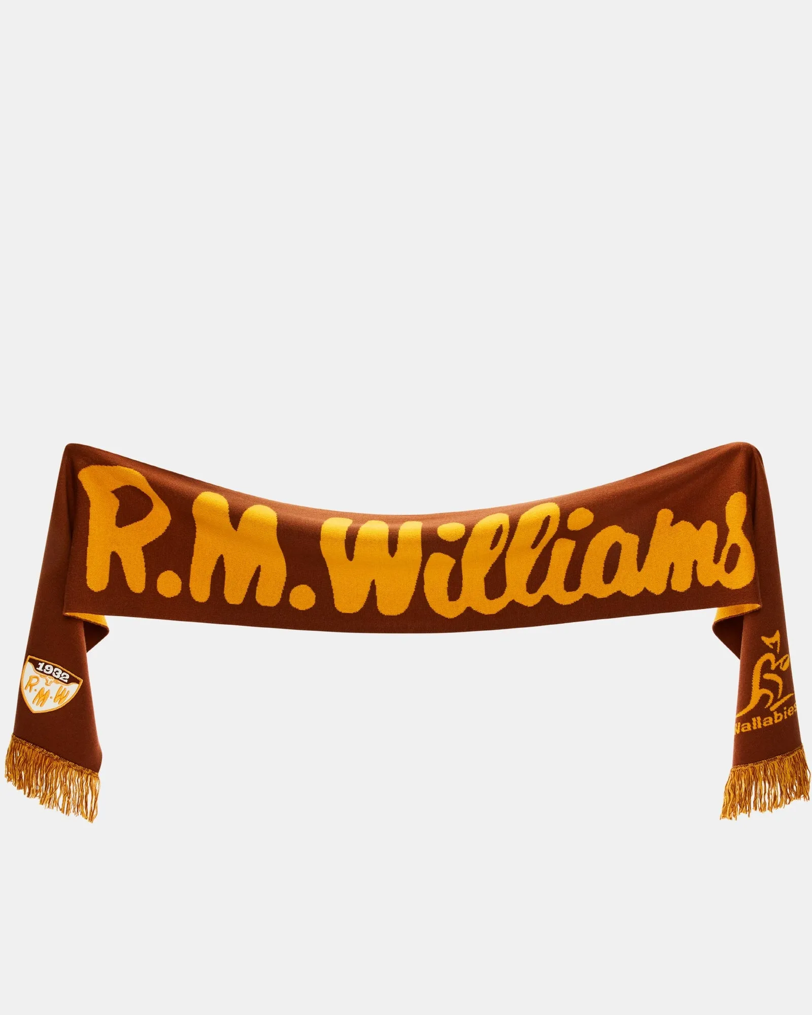 R.M.Williams - Wallabies Heritage Scarf - Brown