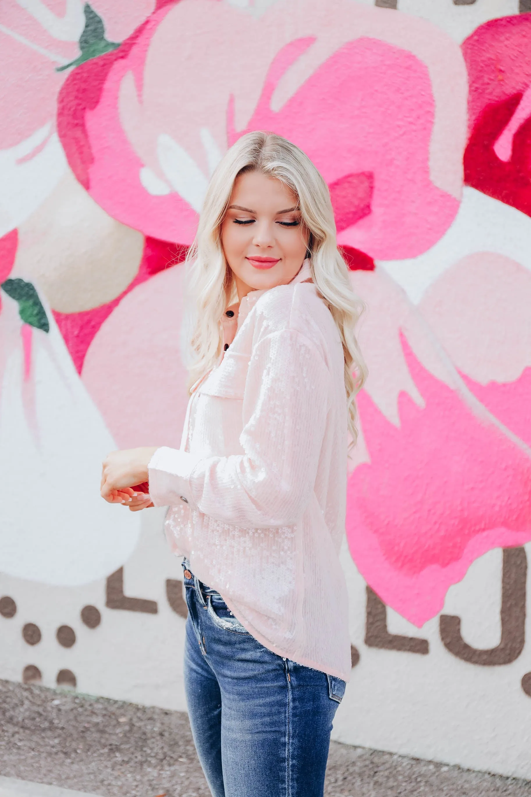 Sassy N Classy Sequin Top - Pink