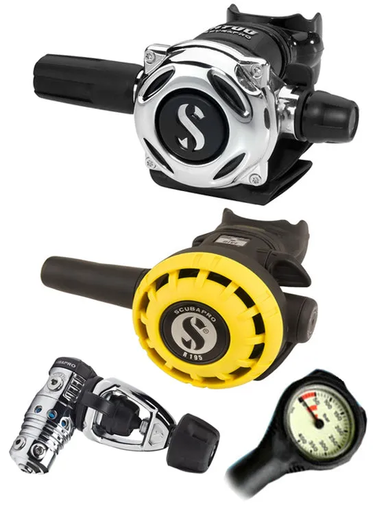 Scubapro Regulator Set: MK25 Evo (DIN or Yoke) / A700 / Octopus & Free Termo Gauge