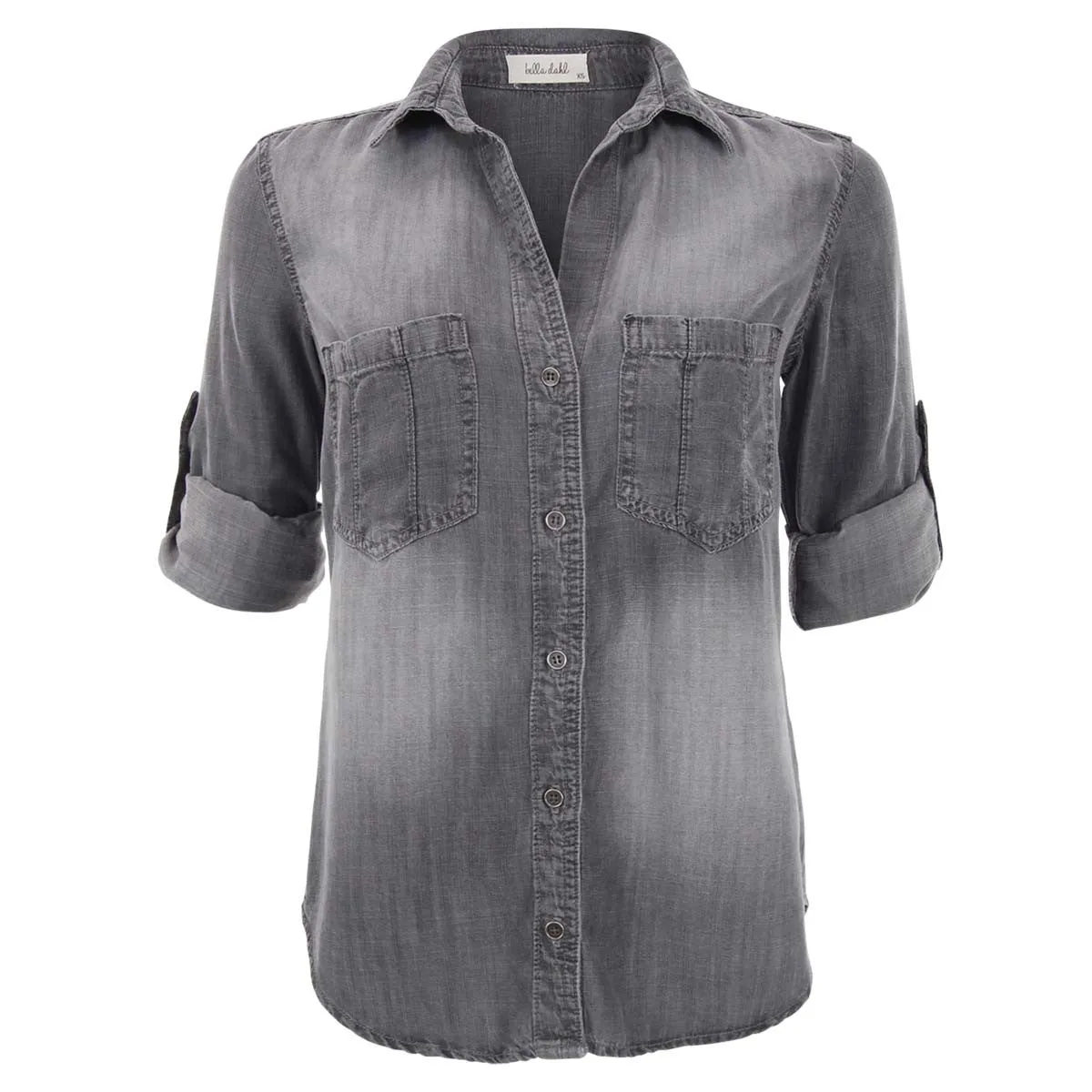 Seams Pocket Button Down - Steel Grey