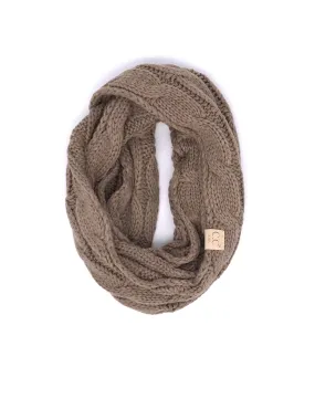 SF-800-KIDS TAUPE INFINITY SCARF