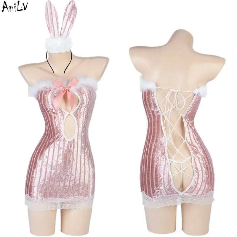 Soft Velour Bunny Set