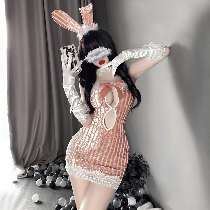 Soft Velour Bunny Set