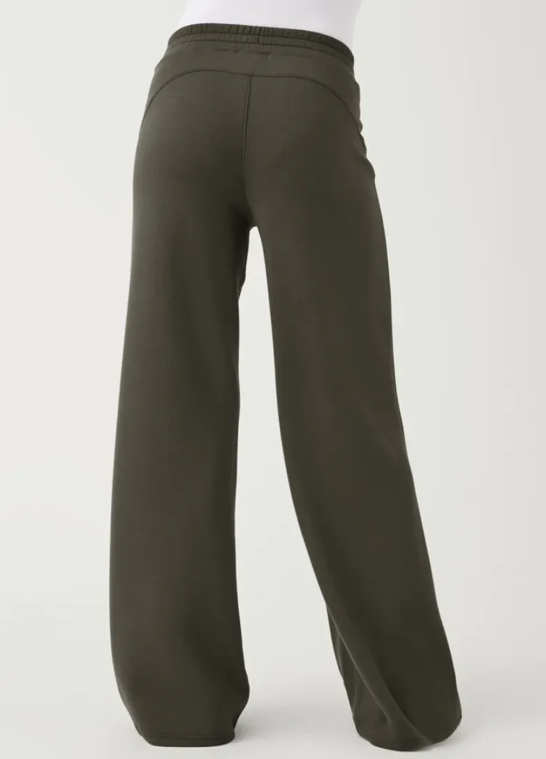 Spanx Airessential Wide Leg Pant Dark Palm