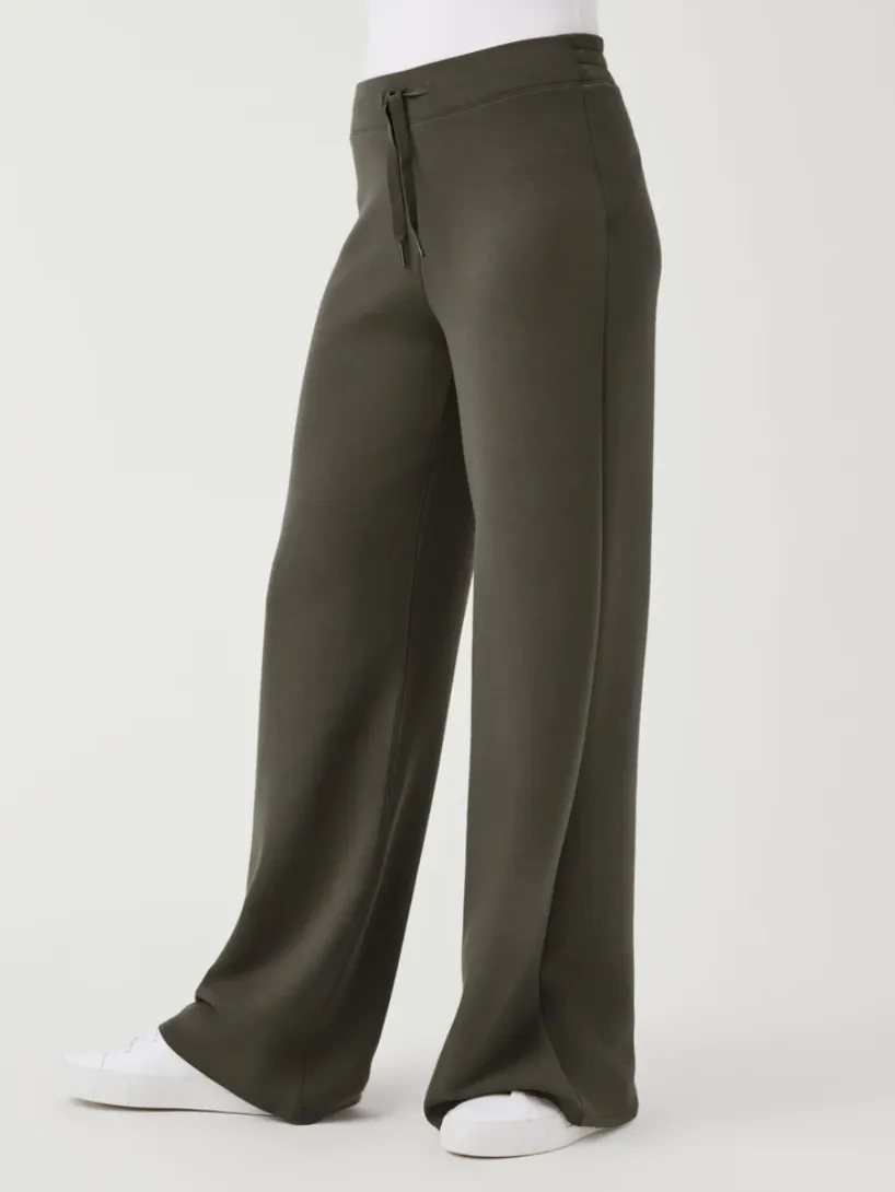 Spanx Airessential Wide Leg Pant Dark Palm