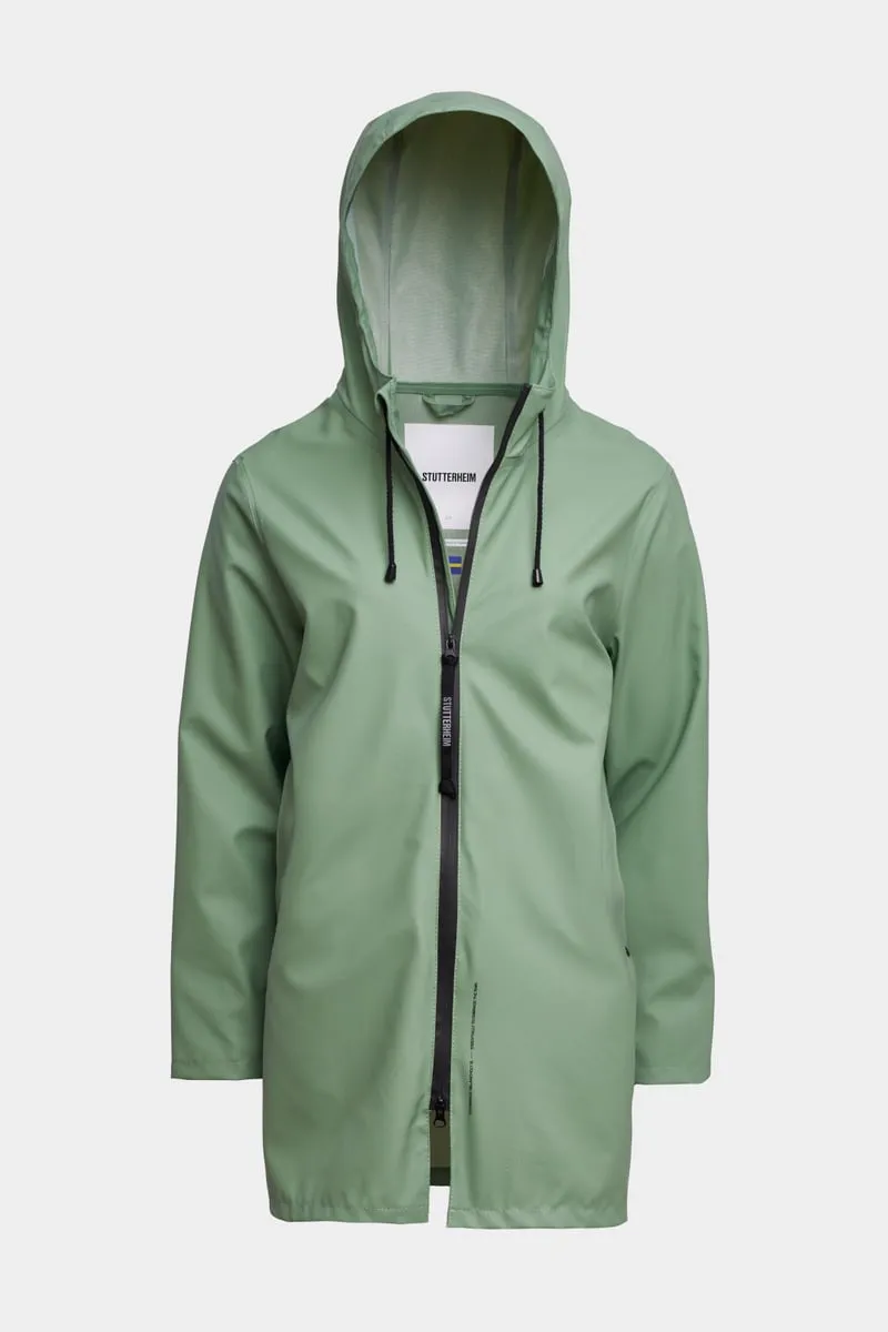 Stockholm Lightweight Zip Raincoat Loden Green