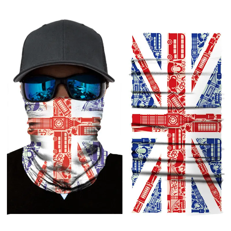 Sun Mask Flag Printing Biking Mountain Climbing Outdoor Sports Magic Seamless Headscarf