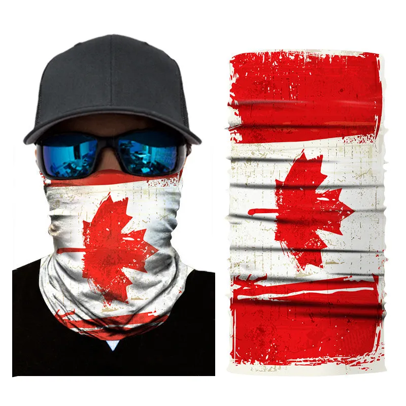 Sun Mask Flag Printing Biking Mountain Climbing Outdoor Sports Magic Seamless Headscarf