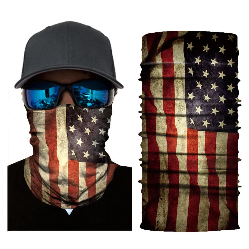 Sun Mask Flag Printing Biking Mountain Climbing Outdoor Sports Magic Seamless Headscarf